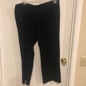 18W black stretch pants. Nice enough for work!